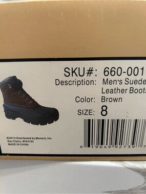 Old Mill Men's Brown Suede Leather Lace-Up Boots